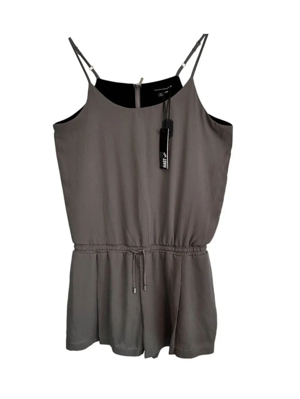 William Rast Gray Pocket Romper SZ L Justin Timberlake & Trace Ayala Collab NWT - Picture 2 of 11